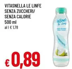 A&O Vitasnella le linfe senza zuccheri/senza calorie offerta