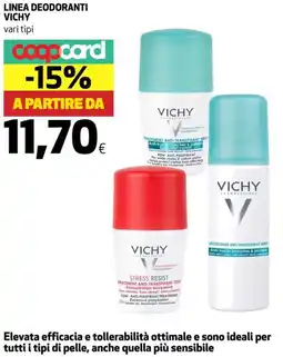 Coop Linea deodoranti VICHY offerta