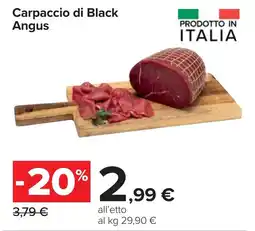 Carrefour Carpaccio di Black Angus offerta