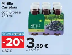 Carrefour Mirtillo Carrefour offerta