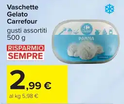 Carrefour Vaschette Gelato Carrefour offerta