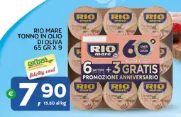 Extra Supermercati Rio mare tonno in olio di oliva offerta