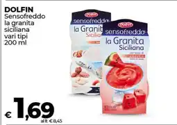 Coop DOLFIN Sensofreddo la granita siciliana offerta