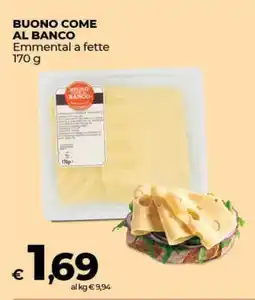 Coop BUONO COME AL BANCO offerta
