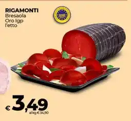 Coop RIGAMONTI Bresaola Oro Igp l'etto offerta