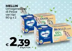 Coop Mellin Omogeneizzati di pesce vari tipi offerta