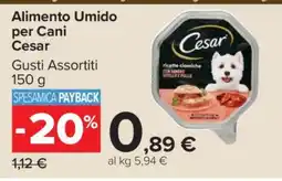 Carrefour Alimento umido per cani Cesar offerta
