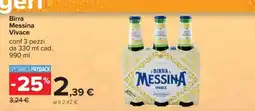 Carrefour Birra Messina Vivace offerta