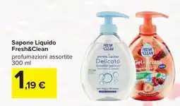 Carrefour Sapone Liquido Fresh & Clean offerta