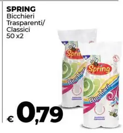 Coop SPRING Bicchieri Trasparenti/Classici 50 x2 offerta