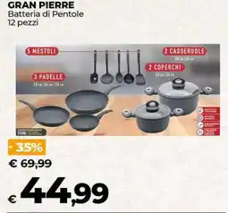 Coop GRAN PIERRE Batteria di Pentole offerta