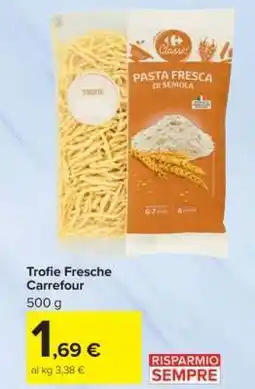 Carrefour Trofie Fresche Carrefour offerta