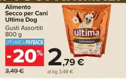 Carrefour ALIMENTO SECCO PER CANI ULTIMA DOG offerta
