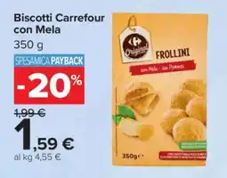 Carrefour Biscotti Carrefour con Mela offerta