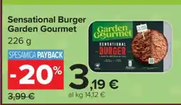 Carrefour Sensational Burger Garden Gourmet offerta