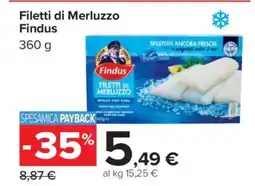 Carrefour Filetti di Merluzzo Findus offerta