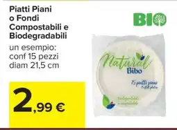 Carrefour Piatti Piani o Fondi Compostabili e Biodegradabili offerta