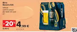 Carrefour Birra Bavaria 8.6 offerta