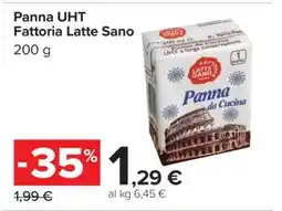 Carrefour Panna UHT Fattoria Latte Sano offerta