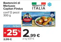 Carrefour Bastoncini di Merluzzo Capitan Findus offerta