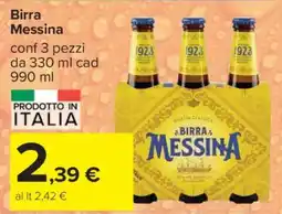 Carrefour Birra MESSINA offerta