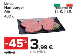 Carrefour Linea Hamburger Aia offerta