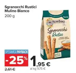 Carrefour Sgranocchi Rustici Mulino Bianco offerta