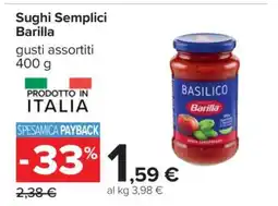 Carrefour Sughi Semplici Barilla offerta