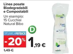Carrefour Linea posate Biodegradabili e Compostabili offerta