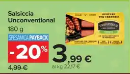 Carrefour Salsiccia Unconventional offerta