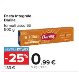 Carrefour PASTA INTEGRALE BARILLA offerta