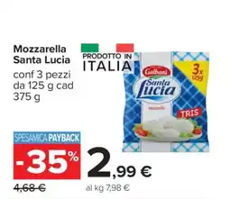 Carrefour MOZZARELLA SANTA LUCIA offerta