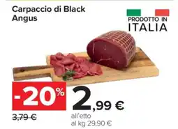 Carrefour Carpaccio di Black Angus offerta