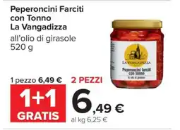 Carrefour Peperoncini Farciti con Tonno La Vangadizza offerta
