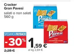 Carrefour Cracker Gran Pavesi offerta