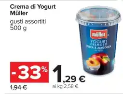 Carrefour Crema di Yogurt Müller offerta