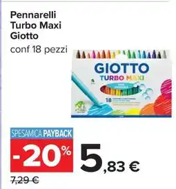 Carrefour Pennarelli Turbo Maxi Giotto offerta
