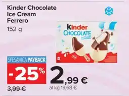 Carrefour Kinder Chocolate Ice Cream Ferrero offerta