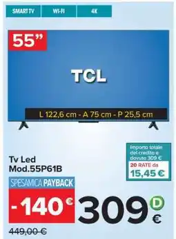 Carrefour Tv Led Mod.55P61B offerta