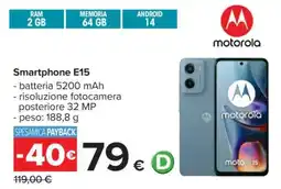 Carrefour Smartphone E15 offerta