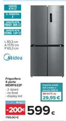 Carrefour Frigorifero 4 porte MDRF632F offerta