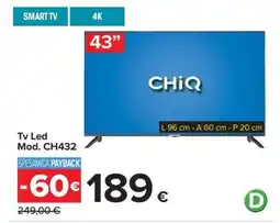 Carrefour Tv Led Mod. CH432 offerta