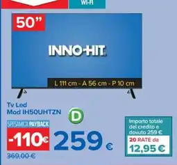 Carrefour Tv Led Mod IH50UHTZN offerta
