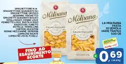 Extra Supermercati La molisana pasta di semola varie trafile offerta