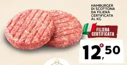 Extra Supermercati Hamburger di scottona da filiera certificata offerta