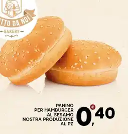 Extra Supermercati Panino per hamburger al sesamo nostra produzione offerta
