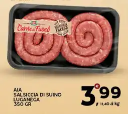 Extra Supermercati Αια salsiccia di suino luganega offerta