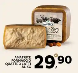Extra Supermercati Amatrice formaggio quattro latti offerta
