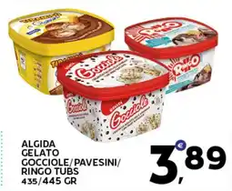 Extra Supermercati Algida gelato gocciole/pavesini/ ringo tubs offerta
