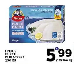 Extra Supermercati Findus filetti di platessa offerta